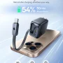 Baseus - Enercore with Single Retractable USB-C Cable Charger 45W - Black - Image 3