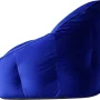 Urban Shop Velvet Plush Bean Bag Sofa Chair for Kids & Adults, Blue, 27" D x 27" W 32" H - Image 3