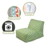 Majestic Home Sage Chevron Bean Bag Chair Lounger - Image 2