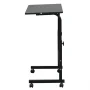SalonMore Height Adjustable Side Table Protable Laptop Table Rolling Computer Desk Study Stand Black - Image 2