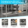 Flash Furniture Stainless Steel Worktable Shelf - Image 4