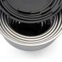5-Piece Stainless Steel Silver Mixing Bowl Set with Lids - Image 5