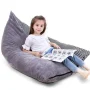 Lnkoo Bean Bag Chair, Solid Grey - Image 1