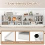 Kids 2-Shelf Bookcase 5-Cube Wood Toy Storage Cabinet Organizer - Image 6