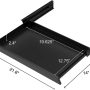 Stand Up Desk Store Add-On Office Sliding Under-Desk Drawer Storage Organizer for Standing Desks | Requires 14" of Front to Back Clearance Beneath Desks and Tables (Black) - Image 2