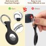 4 Pack AirTag Holder for 2nd Gen (2026) & 1st Gen, AirTag case with Anti-Lost Keychain - Image 4