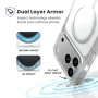 Speck - Presidio Perfect Clear with MagSafe Case for Apple iPhone 17 Pro Max - Clear/Silver - Image 3