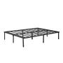 Mainstays King 14" Heavy Duty Steel Slat Platform Bed Frame with Storage Space Under Frame, No Box Spring Required, Black - Image 2