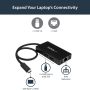 StarTech.com 3 Port USB C Hub with Ethernet - USB-C to 3X USB-A w/Power Adapter & Gigabit Ethernet - Thunderbolt 3 Compatible - USB C Network Adapter (HB30C3A1GE) - Image 5