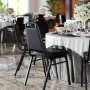 Flash Furniture Hercules Series Adult Size Trapezoidal Stacking Banquet Chairs, Set of 4, Black - Image 4