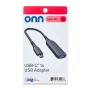 onn USB-C to USB Female Adapter, 4", 1 Piece per Pack, Black - Image 2