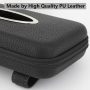 Sun Visor Tissue Holder, Zipper Napkin Holder, PU Leather Backseat Tissue Case for Car, Vehicle (Beige) - Image 3
