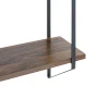 (4 pack) Better Homes & Gardens 3-Tier 20"W Wood Bracket Shelves, Walnut - Image 5