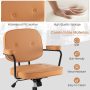 PU Leather Office Chair with Rocking Backrest and Ergonomic Armrest - Image 6
