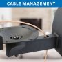 Mount-It! Full Motion Adjustable Height, Articulating, Tilting, Rotating, Desk Table Mount Stand for Laptops and Notebooks with Vented Laptop, Mouse Pad and Holder, Grommet Base (MI-75901) - Image 6