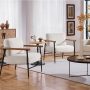 Mid-century Boucle Accent Chair Lounge Chair for Living Room Bedroom, Ivory - Image 4