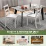 Set of 2 Wood Dining Chairs with Solid Rubber Wood Legs - Image 5