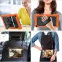 SEYMAC stock Case for Samsung Tab A7 10.4’’ T500/T505/T507 with Screen Protector for Kids Pen Holder [360 Rotate Hand Strap/Stand], Drop-Proof Case for Galaxy Tab A7 10.4 Inch (Black+Orange) - Image 4