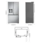 LG - 36-in Counter-Depth MAX 23.7 Cu. Ft. French Door Smart Refrigerator with Zero Clearance and Dual Ice - Stainless Steel - Image 4