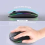 Wireless Mouse, G12 Slim LED Rechargeable Silent Wireless Mouse for Laptop, 2.4G Portable USB Optical Computer Mouse Wireless Computer Mice, Matte Black - Image 3