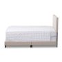 Brookfield Contemporary Beige Fabric Upholstered Full Size Bed - Image 2