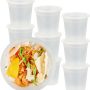 Restaurantware-Asporto 24 Ounce To Go Boxes, 100 Microwavable Round Soup Containers - Clear Plastic Lids Included, Do Not Contain BPA, Clear Plastic Soup Containers, Disposable - Image 2