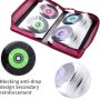 alavisxf xx CD Case, 160 Capacity Nylon Protective Disc Organizer for Car | CD DVD Holder, Portable Handle, Zipper Closure, Anti-Slip Sleeves, Heavy Duty Storage Bag, for Home Office Travel - Image 4