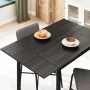 Mainstays 3-Piece Drop Leaf Table and Dining Chair Set, Black - Image 6