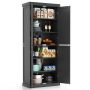 72.5 Inches Tall Pantry Cabinet with 6-Tier Shelves and 4 Doors - Image 3