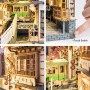 Robotime Rolife Book Nooks Series Stories in Books 4 Kinds DIY Wooden Miniature House Furniture Sakura Densya TGB01 Dropshipping - Magic House - Image 6