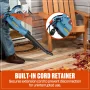 SENIX 120 Volt Max* 12 Amp Corded 3-in-1 Leaf Blower w/Vacuum/Mulcher, Up to 420 CFM and 179 MPH, BLVE12-M - Image 4