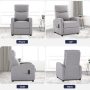 CONCETTA Massage Recliner Chair for Adults, Adjustable Home Theater Seating with Lumbar Support, Small Recliners for Small Spaces, Dark Grey - Image 2