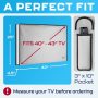 Garnetics Outdoor TV Cover 43 Inch – Waterproof & Weatherproof TV Enclosure, Smart Shield Screen Protector, Outside TV Covers for Moving & Storage - Gray - Image 2
