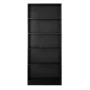 71 in. Black 5-Shelf Basic Bookcase with Adjustable Shelves - Image 2