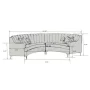 Steubenville Velvet Curved Sectional Symmetrical - Image 6