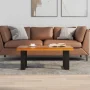 vidaXL Rectangular Coffee Table, Handmade, Solid Teak Wood - Image 4