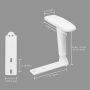 Yoogu Adjustable Arms Armrest Pair Up Right Bracket Replacement with Pads Fits Most Home Office Gaming Chairs (2 Holes) - Image 4