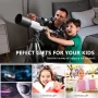 Juyafio Telescope, 70mm Aperture Telescopes for Astronomy, 16X-120X Magnification Telescopes for Kids,Adults, Portable Refractor Telescope with Adapter and Tripod - Image 4