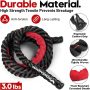 Weighted Jump Rope for Men and Women, 3lb 4lb 5lb Adult Heavy Skipping Rope, Jumprope for Fitness,Workout Equipment, Fitness Equipment for Home Gym Exercise,Improve Strength and Building Muscle - Image 2