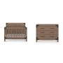 Child Craft Lucas Crib and Dresser Nursery Set, 4-in-1 Convertible Crib with 3-Drawer Dresser, Dusty Heather, 2-Piece - Image 1