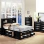 DAE 5-Piece Modern Wood Queen Bedroom Set, Black - Image 1