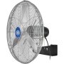 Deluxe Oscillating Wall Mount Fan, 24" Diameter, 1/2HP, 8,650CFM - Image 1