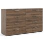 Pemberley Row Engineered Wood Walnut Double Dresser Rectangular Contemporary 55.12" Unassembled - Image 1
