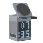 6 in 1 Magnetic Wireless Charger Stand Bluetooth Speaker Alarm Clock For Magsafe iPhone 16 15 14 Pro Max Airpods Pro Apple Watch - Image 1