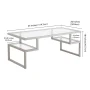 Zander Glass Top Coffee Table - Image 6