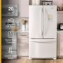 Whirlpool - 36 in. Wide 20 cu. ft. French Door Bottom Mount Counter-Depth Refrigerator - White - Image 3