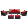 Fionnula 7 Pieces Rattan Sunbrella® Sofa Seating Group with Cushions - Image 4