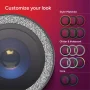ZAGG - Glass Elite Anti-Reflective Lens Protector for Apple iPhone 17/16+/16 - Silver Glitter - Image 3