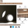 7.5" LED Dimmable Flush Mount Light Fixture, 16.5W, 2700K Warm White, 6 Pack - Image 2