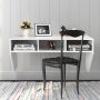 Wall Mounted Floating Computer Table Desk with Storage Shelve - Image 5